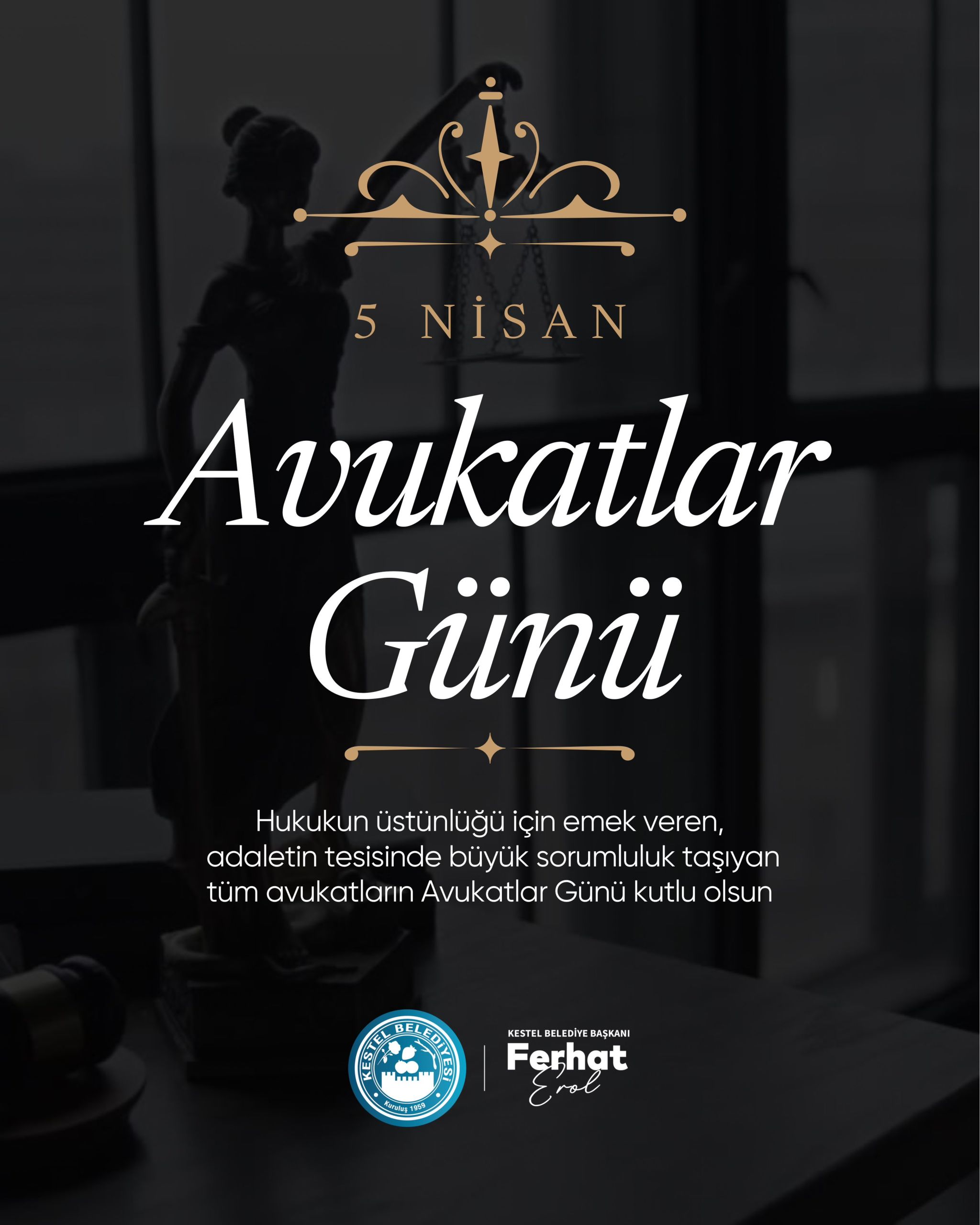 Adaletin sesi olan tüm hukuk neferlerimize teşekkür ediyorum