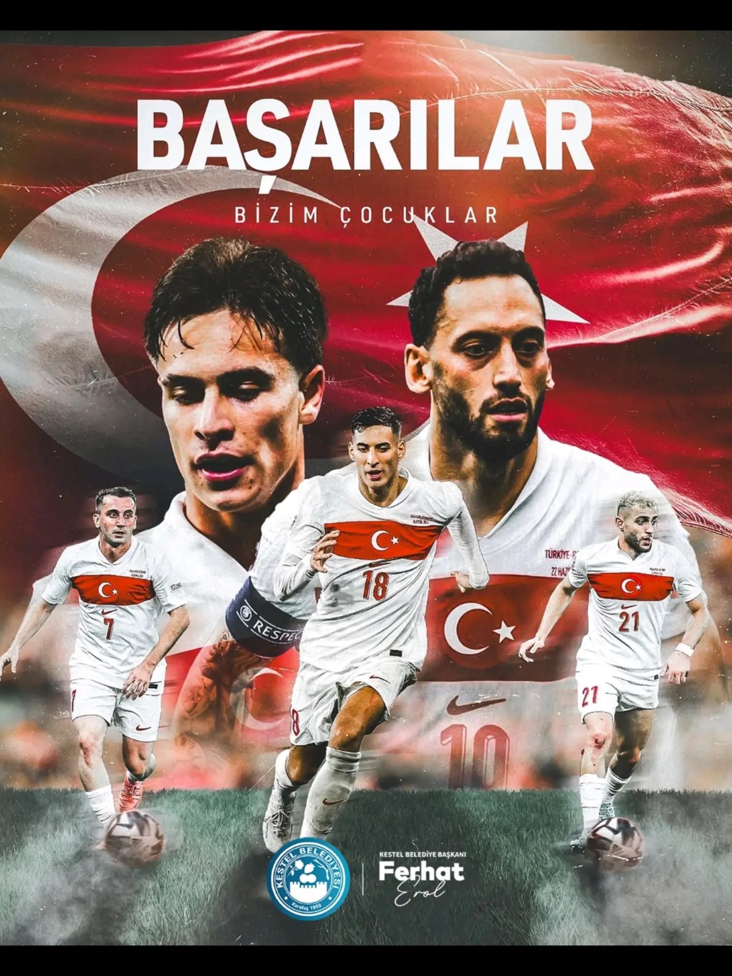 Kalbimiz sizinle, dualarımız sizinle. Haydi Türkiye!
